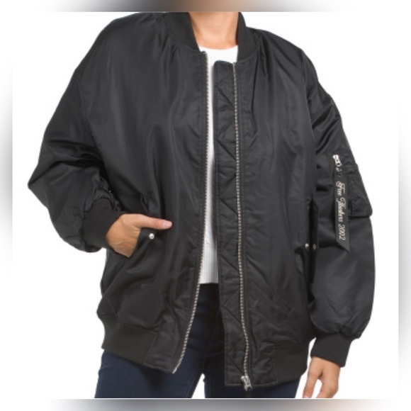 Hudson Jeans Jackets & Blazers - Hudson Jeans Black Bomber Jacket